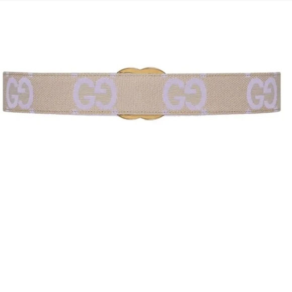 Gucci Marmont Jumbo GG Lavender Belt Leather and Canvas main image 4